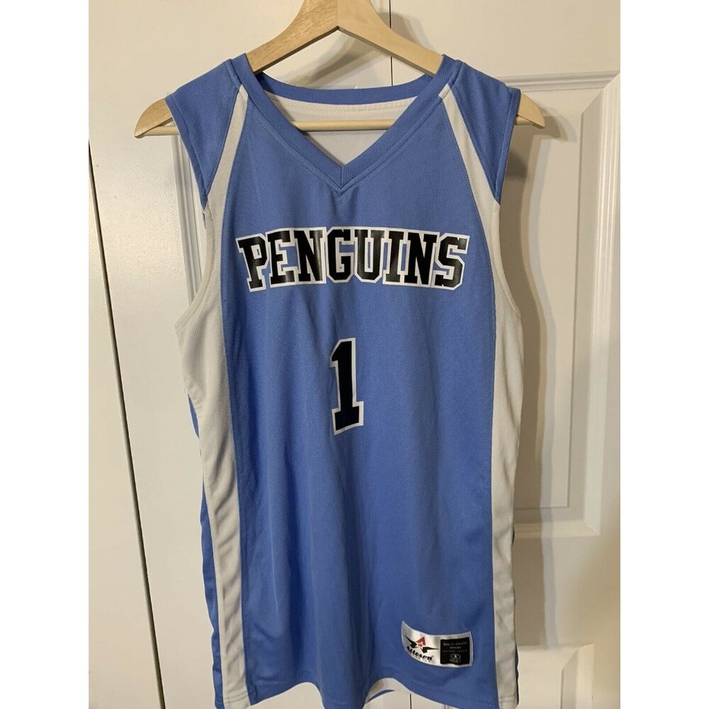 Alleson Penguins  Player Jersey T-Shirt Men's‎ Sz S Blue White